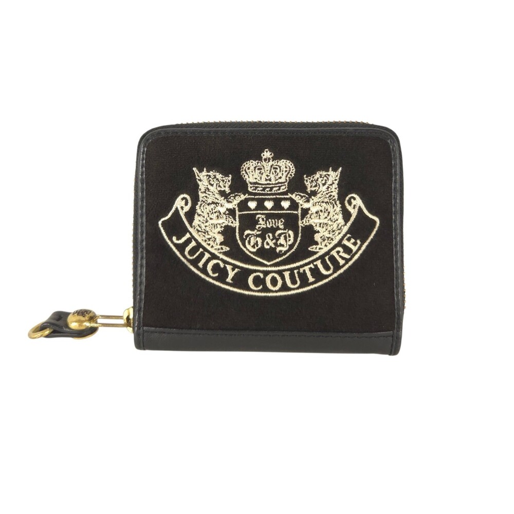 Vintage Y2K Juicy Couture Mad Money Wallet Brown Velour Leather Heart